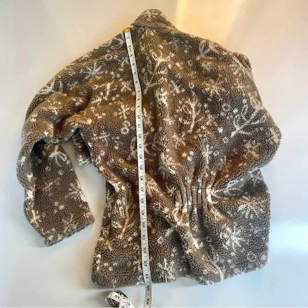 Vintage Columbia Taupe Zip Up Fleece Sweater, S - Picture 3 of 4